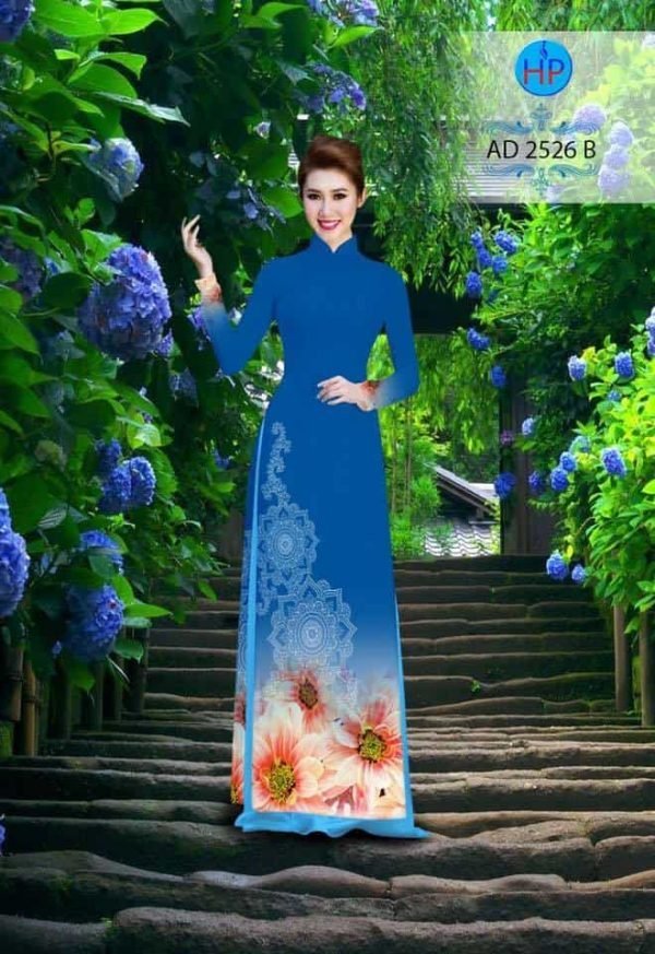 vai-ao-dai-in-hoa-to-ben-duoi-mau-xanh-duong