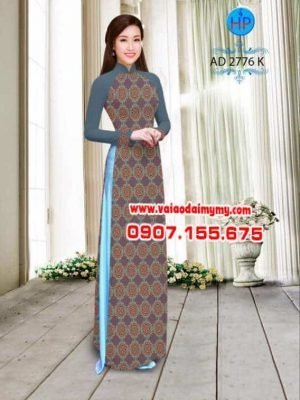 vai-ao-dai-hinh-vong-tron-nho-mau-xanh