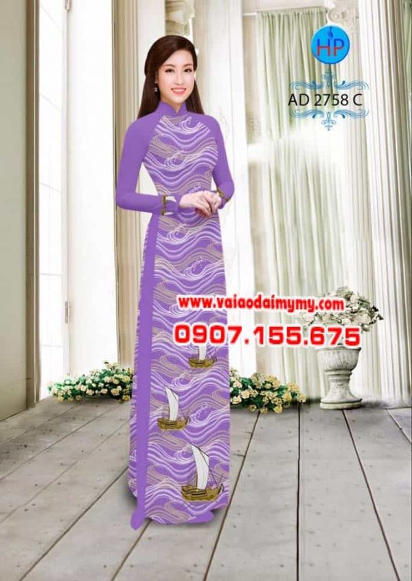 vai-ao-dai-in-hinh-thuyen-va-bien-mau-tim