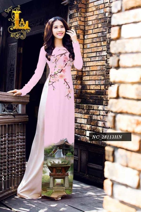 vai-ao-dai-in-hinh-chua-mot-cot-hoa-dao-1