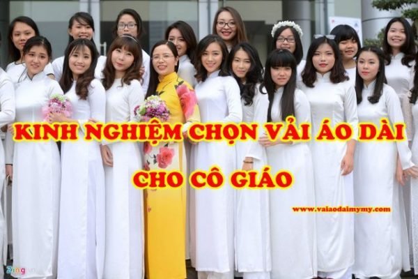 chọn vải áo dài cho cô giáo