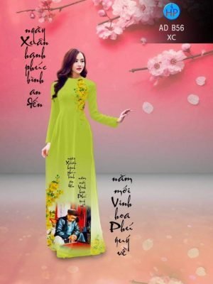 vai-ao-dai-tet-thu-phap-ong-do-1