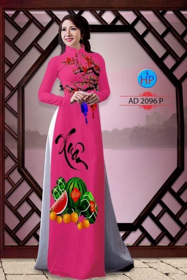 vai-ao-dai-xuan-banh-chung-dua-hau-1