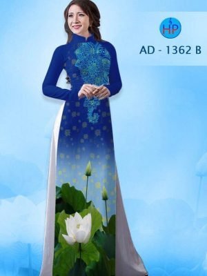 Vải áo dài hoa sen AD 1304