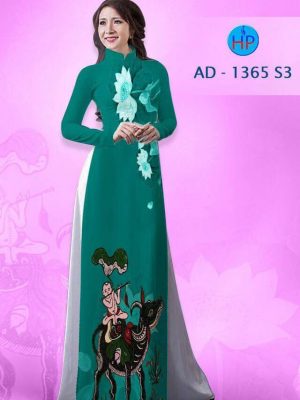 vải áo dài hoa sen đẹp (152)