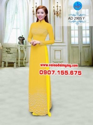 Vải áo dài chấm bi AD 2095