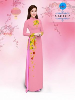 Vải áo dài hoa mai AD 4143