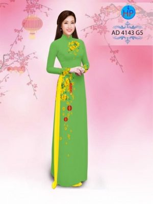 Vải áo dài hoa mai AD 4143