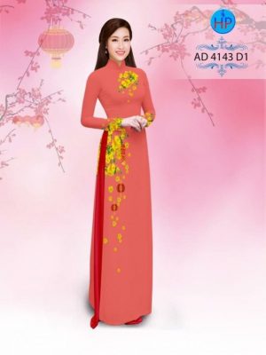 Vải áo dài hoa mai AD 4143