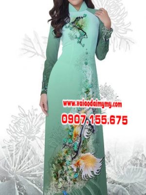 Vải áo dài hoa đẹp AD HA012