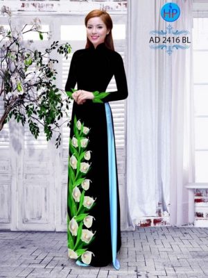 Vải áo dài hoa Tulip AD 2416