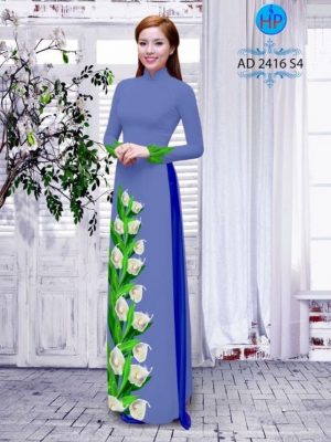 Vải áo dài hoa Tulip AD 2416