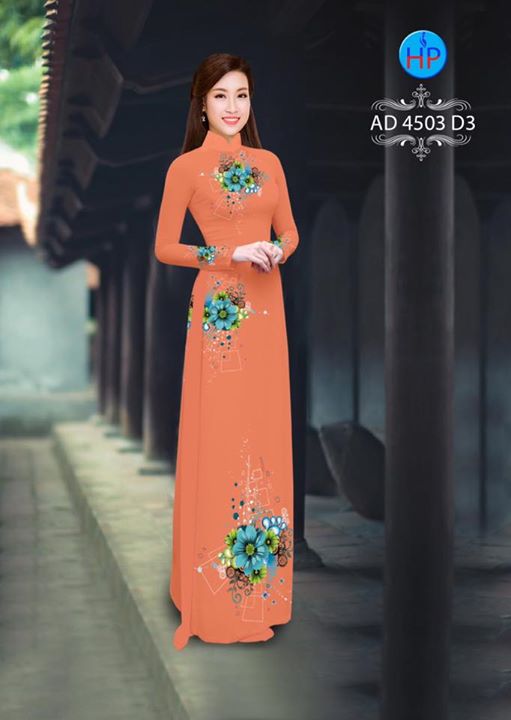 Vải áo dài Hoa in 3D AD 4503 27