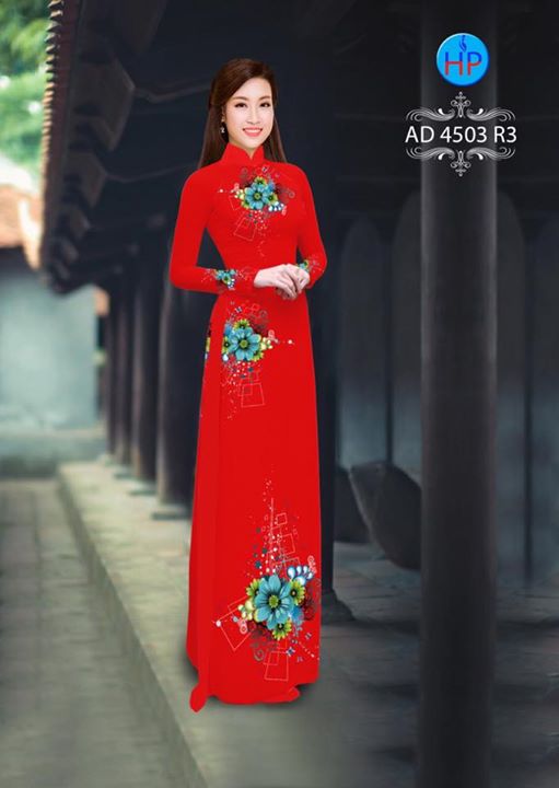 Vải áo dài Hoa in 3D AD 4503 33