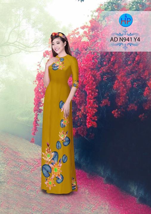 Vải áo dài hoa súng AD N941 29