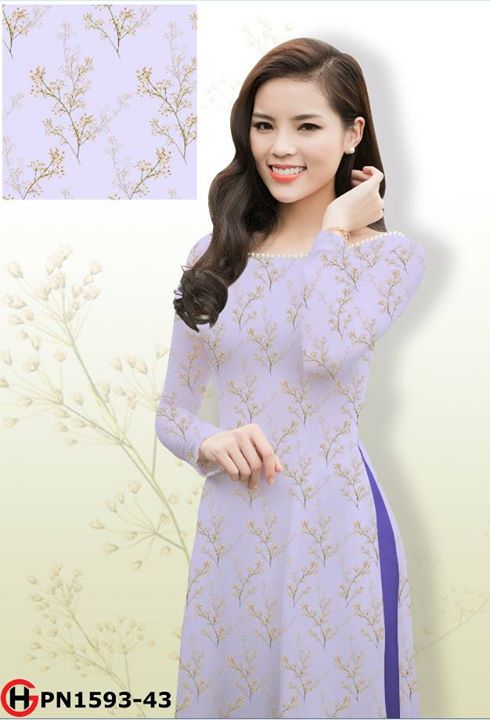 Vải áo dài Hoa Nhí AD PN1593 32
