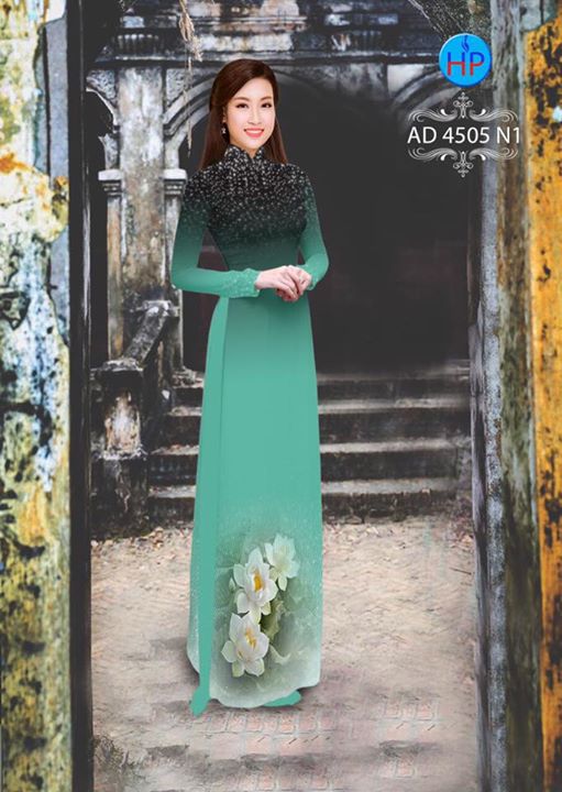 1501667322 345 vai ao dai sen trang ad