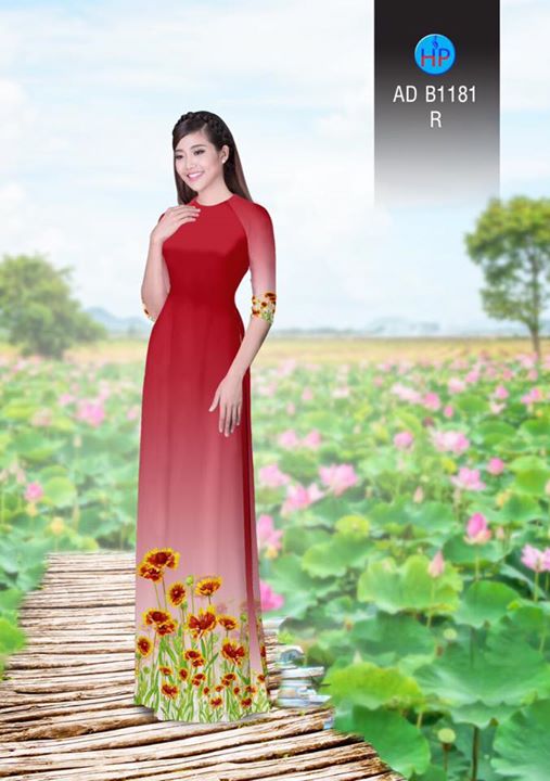 Vải áo dài Hoa Cúc AD B1181 30