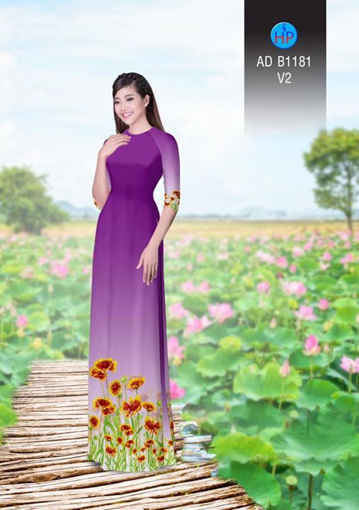 Vải áo dài Hoa Cúc AD B1181 28