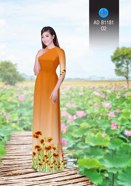 Vải áo dài Hoa Cúc AD B1181 32