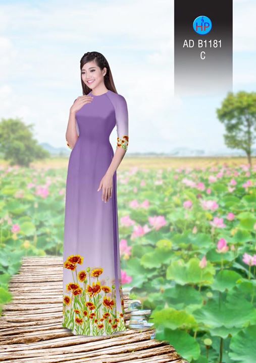 Vải áo dài Hoa Cúc AD B1181 33