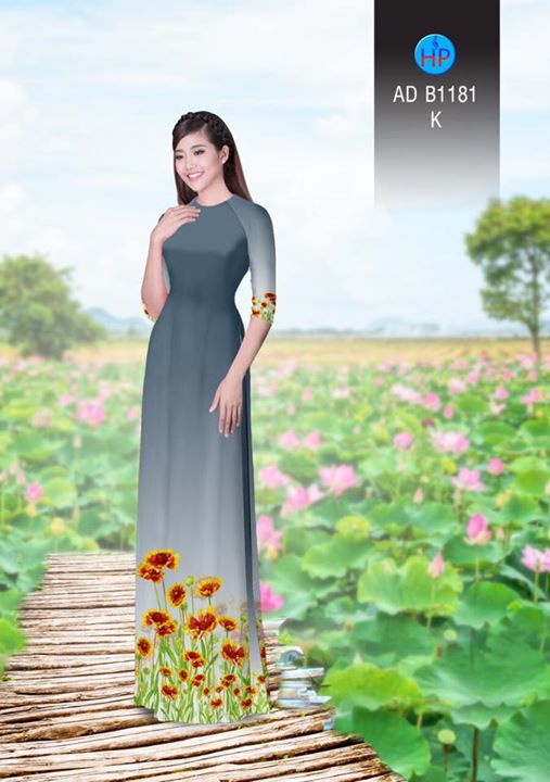 Vải áo dài Hoa Cúc AD B1181 36