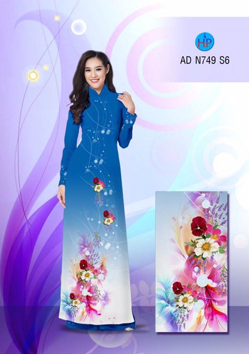 Vải áo dài Hoa in 3D AD N749 30