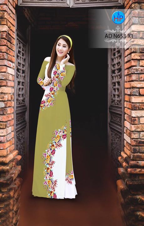Vải áo dài Hoa in 3D AD N653 27