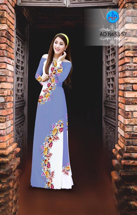 Vải áo dài Hoa in 3D AD N653 29