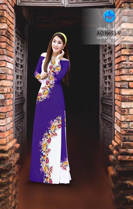 Vải áo dài Hoa in 3D AD N653 30