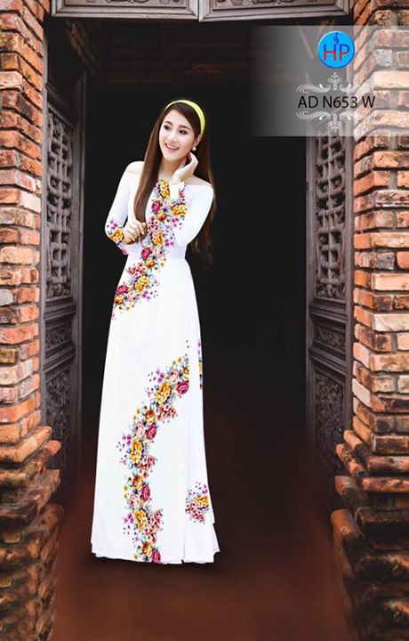 Vải áo dài Hoa in 3D AD N653 28