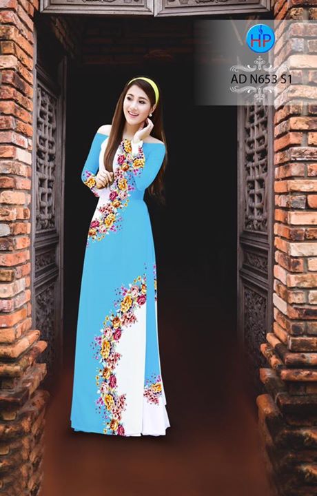 Vải áo dài Hoa in 3D AD N653 32