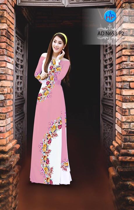 Vải áo dài Hoa in 3D AD N653 35