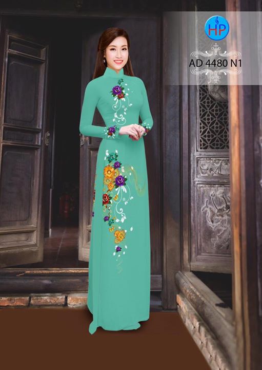 Vải áo dài Hoa in 3D AD 4480 27
