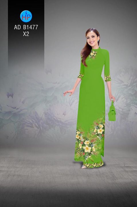 Vải áo dài Hoa in 3D AD B1477 27