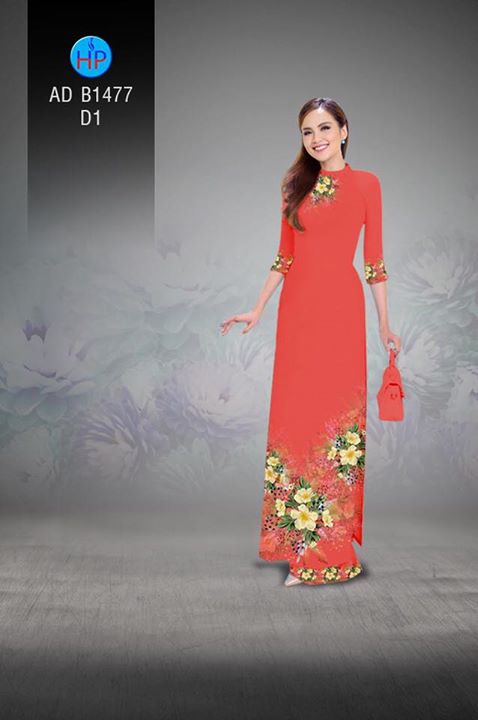 Vải áo dài Hoa in 3D AD B1477 30