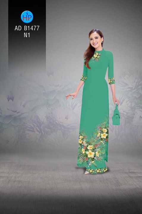 Vải áo dài Hoa in 3D AD B1477 33