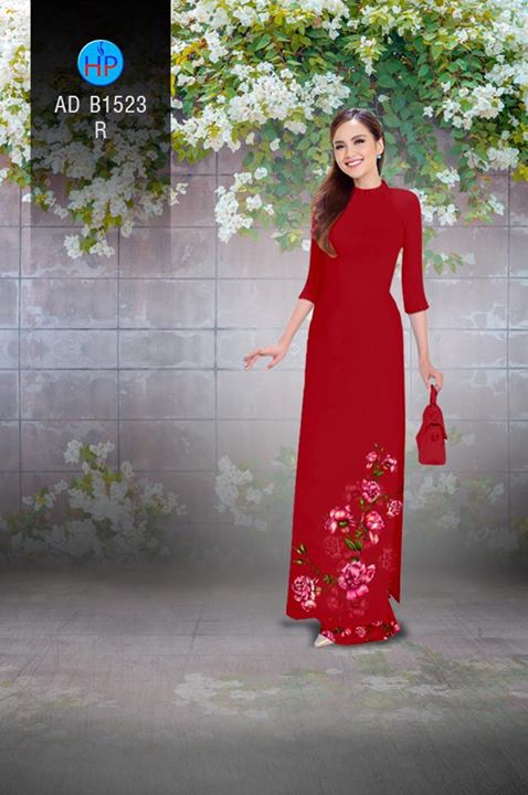 Vải áo dài Hoa in 3D AD B1523 36