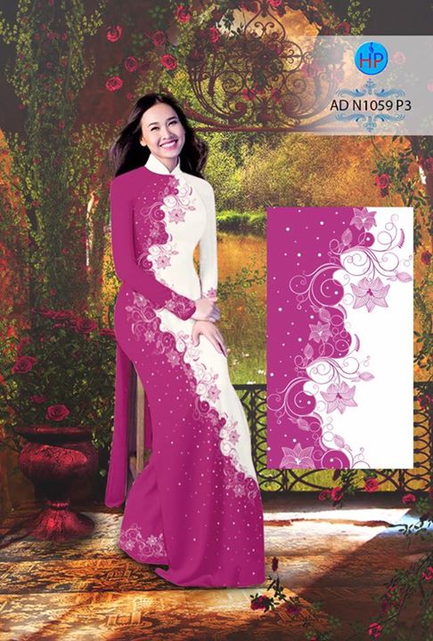 1502723952 389 vai ao dai hoa van ve in 3d ad