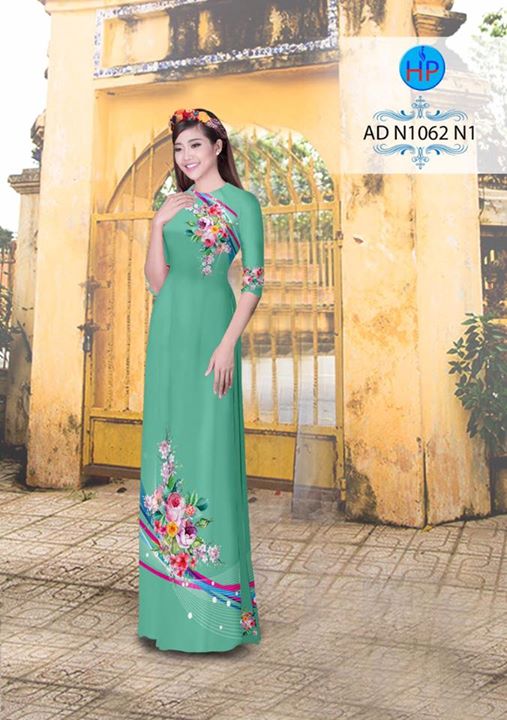 Vải áo dài Hoa in 3D AD N1062 27