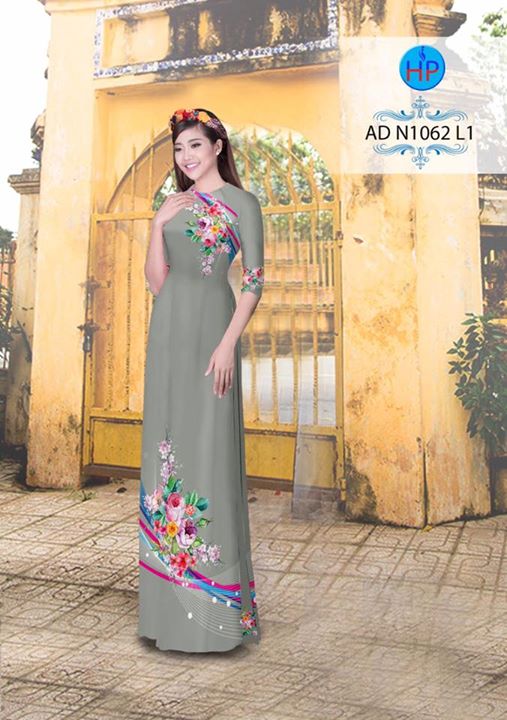 Vải áo dài Hoa in 3D AD N1062 31