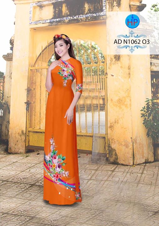 Vải áo dài Hoa in 3D AD N1062 34