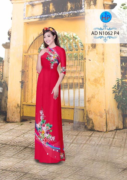 Vải áo dài Hoa in 3D AD N1062 37