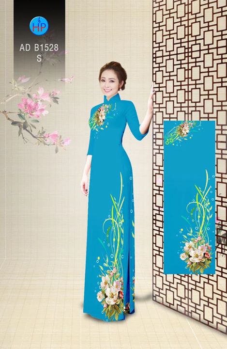 Vải áo dài Hoa in 3D AD B1528 30