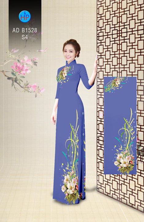 Vải áo dài Hoa in 3D AD B1528 34