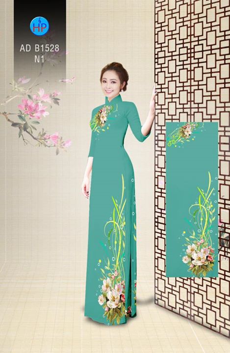 Vải áo dài Hoa in 3D AD B1528 36