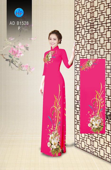 Vải áo dài Hoa in 3D AD B1528 37