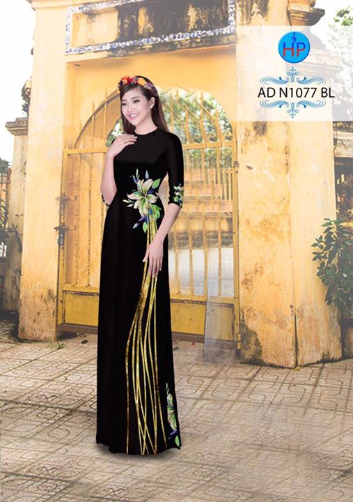 Vải áo dài hoa Lily AD N1077 31