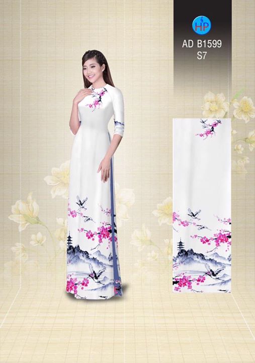 1503968222 210 vai ao dai hoa dao va phong canh nen tho ad