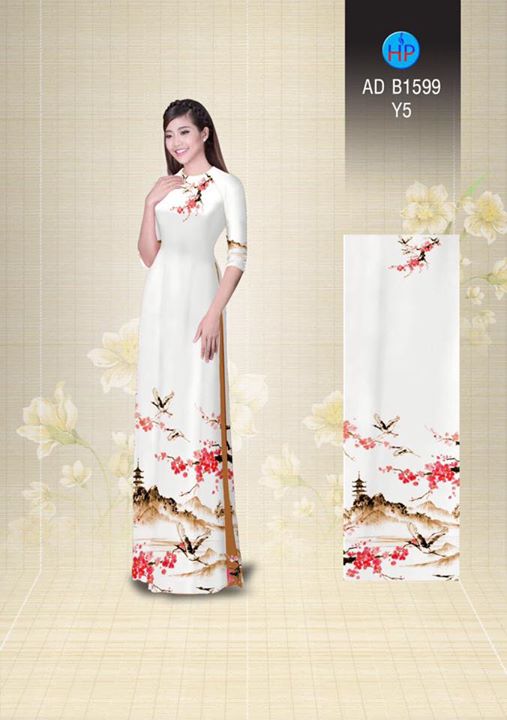 1503968225 667 vai ao dai hoa dao va phong canh nen tho ad